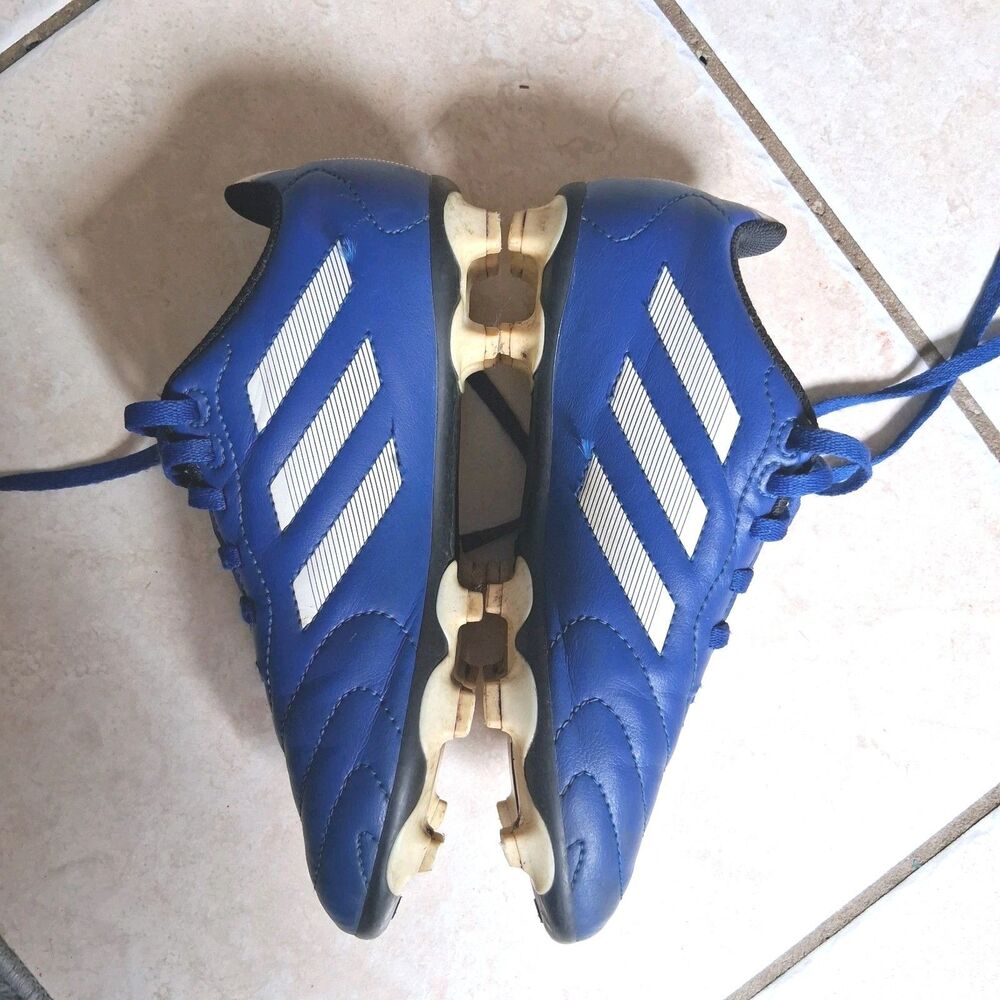 Adidas Soccer Futbol Cleats Kids Youth Size 2.5 Blue - Picture 2 of 5